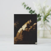 聖フランシス瞑想， 1639 ポストカード (スタンド正面)