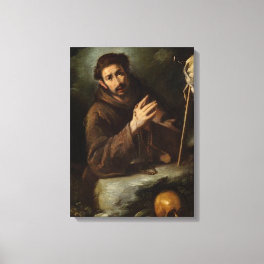 聖フランシス祈りの言葉（キリスト教信仰） キャンバスプリント (正面)