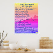聖フランシス祈りの言葉 ポスター (キッチン)