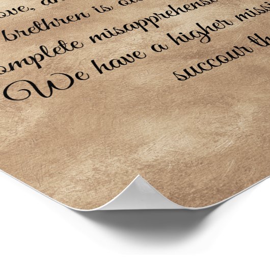 聖フランシス、動物の守護聖人引用文 ポスター (角)