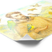 聖フランシス – 鳥や動物への説教 フォトプリント            (角)