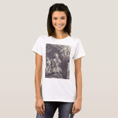 聖フランチェスコ・デ・サール 黒と白の芸術 Tシャツ (正面フル)