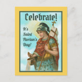 聖フロリアンとバケツ（晴天；M 019） ポストカード (正面)