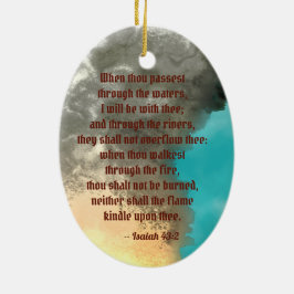 聖フロリアンとバケツ（煙； M 019） セラミックオーナメント