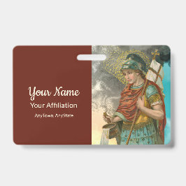 聖フロリアンとバケツ（煙； M 019） バッジ