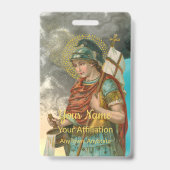 聖フロリアンとバケツ(煙;M 019) バッジ (裏面)