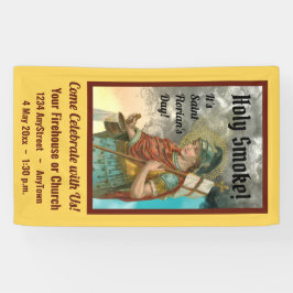 聖フロリアンとバケツ（煙； M 019） 横断幕