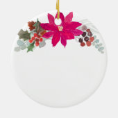 聖フローラパーソナライズされたガールバプテスマオーナメント セラミックオーナメント (裏面)