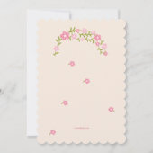 聖フローラ写真宗教招待状 招待状 (裏面)