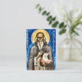 聖ブレンダン正統祈りの言葉カード プレイスカード (スタンド正面)