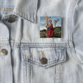 聖ヘレナと真の十字架の神聖なアート 缶バッジ (インサイチュ)