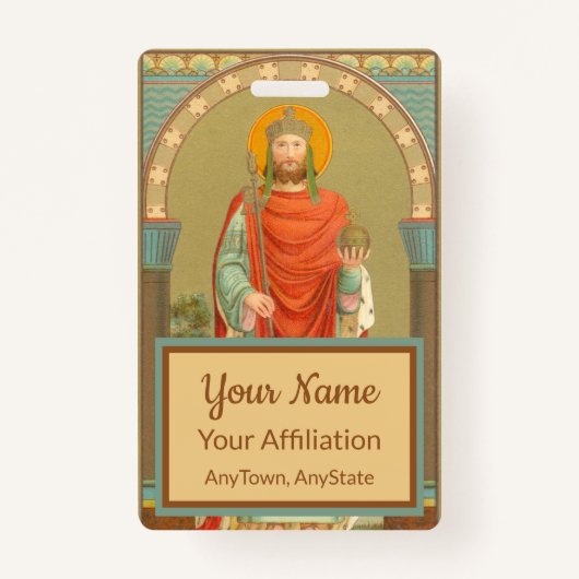 聖ヘンリー二世、皇帝(BBS 10、スタイル2) バッジ (正面)