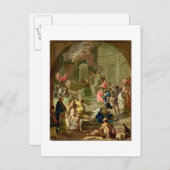 聖ベネディクトのビジョン， c.1760 ポストカード (正面/裏面)