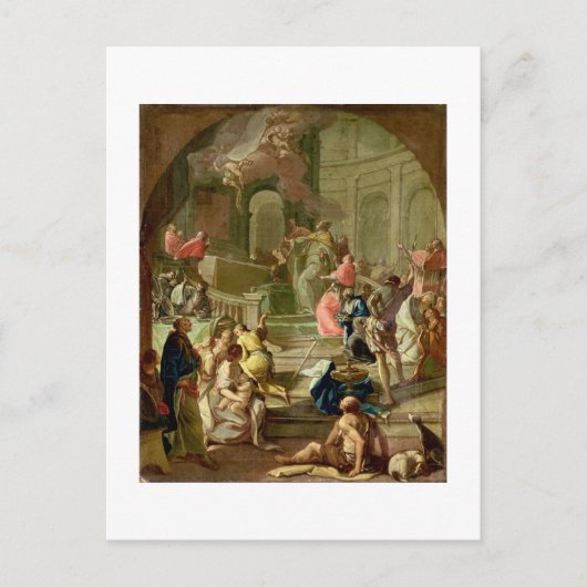 聖ベネディクトのビジョン， c.1760 ポストカード (正面)