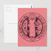 聖ベネディクトのメダル ポストカード (正面/裏面)