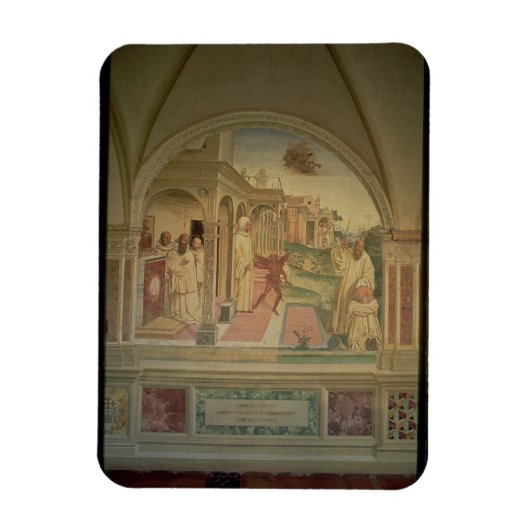 聖ベネディクトの生涯からの鞭打ち マグネット (縦)