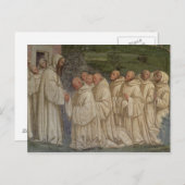 聖ベネディクトの生涯からベネディクトの修道士( ポストカード (正面/裏面)