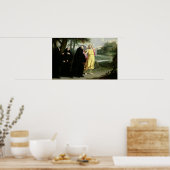 聖ベネディクトの生涯の場面 ポスター (キッチン)