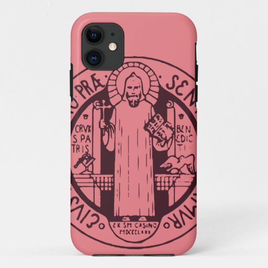 聖ベネディクトゥスのメダイ Case-Mate iPhoneケース (裏面)
