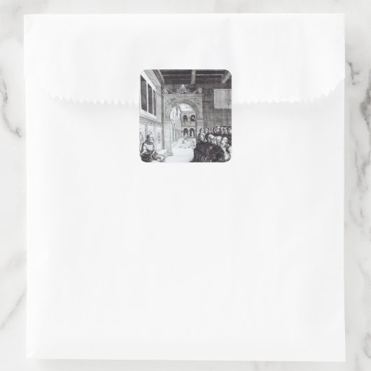 聖ベネディクト修道院での説教 スクエアシール (バッグ)