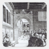 聖ベネディクト修道院での説教 スクエアシール (正面)