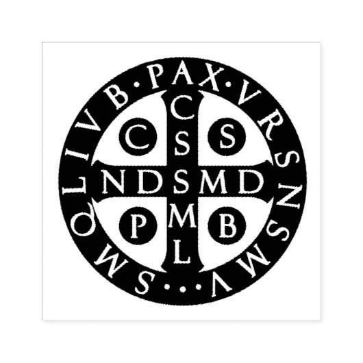 聖ベネディクト勲章カトリック教会 ラバースタンプ (インプリント)