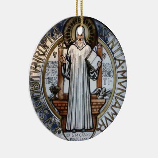聖ベネディクト勲章クリスマス装飾品 セラミックオーナメント (右)