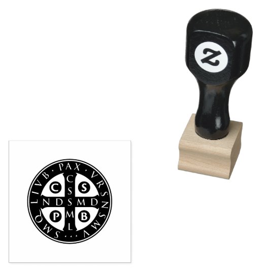 聖ベネディクト勲章デザイン ラバースタンプ (押印)