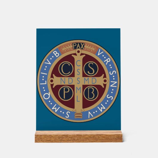 聖ベネディクト勲章 アクリルサイン (正面)