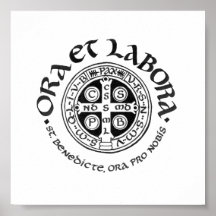 聖ベネディクト書道ポスター