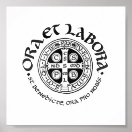 聖ベネディクト書道ポスター ポスター