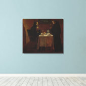 聖ベネディクト賛美の聖マウール キャンバスプリント (インサイチュ (ウッドフロア))