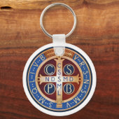 聖ベネディクト遺跡主義メダルキーチェーン キーホルダー (正面)