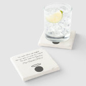 聖ベネディクト16世引用文石コースター ストーンコースター (横)