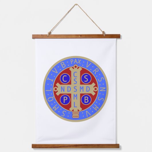 聖ベネディクト・タペストリー勲章 吊り下げ型タペストリー (正面)
