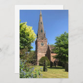 聖ベネディクト・ビスコップ教会ウォンボーン(犬)スタッフォード シーズンカード (正面/裏面)