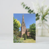 聖ベネディクト・ビスコップ教会ウォンボーン(犬)スタッフォード シーズンポストカード (スタンド正面)