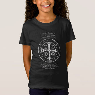 聖ベネディクトTシャツ付き祈りの言葉メダル Tシャツ