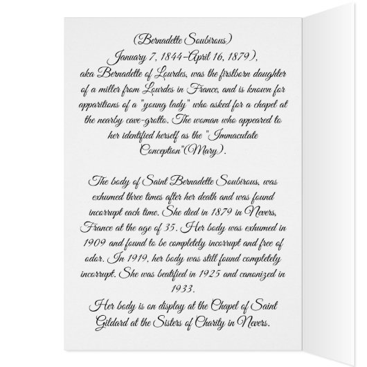 聖ベルナデッタ (内側 (左))