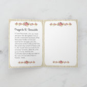 聖ベルナデットカトリック宗教聖なる修道女 カード (内部)