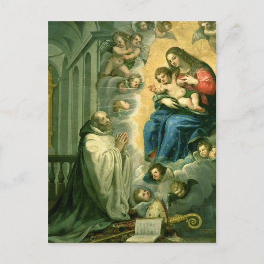 聖ベルナールの幻1634年 ポストカード (正面)