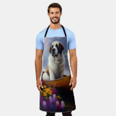 聖ベルナールをパドルに乗せる風光明媚な冒険 エプロン (着用した状態)