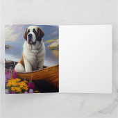 聖ベルナールをパドルに乗せる風光明媚な冒険 カード (内部)