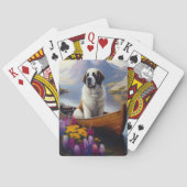 聖ベルナールをパドルに乗せる風光明媚な冒険 トランプ (裏面)