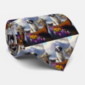 聖ベルナールをパドルに乗せる風光明媚な冒険 ネクタイ (ロール)