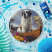 聖ベルナールをパドルに乗せる風光明媚な冒険 ペーパープレート (パーティー)