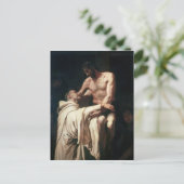 聖ベルナールを受け入れるキリスト ポストカード (スタンド正面)