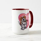聖ベルナール・バレンタインデー マグカップ (正面右)