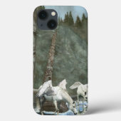 聖ペガシ川から飲むファンタジーアート Case-Mate iPhoneケース (裏面)