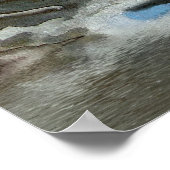 聖ペガシ、川とトーテムポールファンタジーアート ポスター (角)